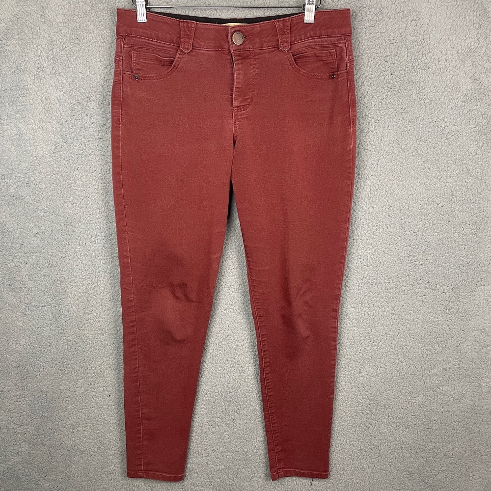 DEMOCRACY Jeans Womens 10 (32x29) Ab Solution Stretch Copper Mid Rise Skinny